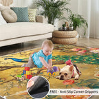 Peacock Peony Rugs for Bedroom - 5x7 Rug, Classic Peacock Peony Area Rugs for Living Room, Oriental Carpet, Floral Plant Washable Area Mat, Aesthetics Carpet - Peafowl Home Decor & Gifts