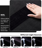 YIHOUSE Modern Washable Area Rug for Living Room Bedroom - Large Abstract Black and White Rug Non-Slip Ultra-Thin Home Decor (Dark Curve, 5'x7'ft)