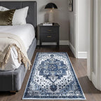 2x6 Area Rug,Boho Vintage Oriental Washable Rugs,Collapsible Area Rug for Bedroom, Entryway, Kitchen, Bathroom