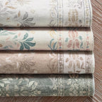 jinchan Hallway Runner Rug 2x10 Vintage Floral Distressed Design - Machine Washable Non-Slip Low-Pile Soft Thin Faux Wool Kitchen Carpet for Farmhouse Bedroom Laundry Room(2x10ft, Light Grey)