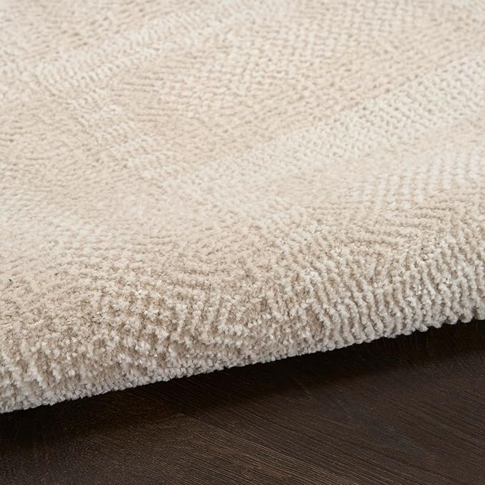 Nourison Home Nordic Taupe 5' x 7' Area Rug - Easy Clean, Non Shedding, Bed Room, Living Room, Dining Room, Kitchen (5' x 7')