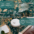 Morebes Boho Floral 2x6 Kitchen Runner Rug, Washable Rug Runners for Hallways Non Slip, Soft Botanical Flower Indoor Floor Carpet Runners for Bathroom Entryway Laundry Room, Dark Green