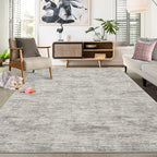 RUGSREAL Bedroom Rug 3x5 Washable Rug for Living Room Small Entryway Carpet with Rubber Backing Stain Resistant Dining Room Throw Mat Modern Solid Color Area Rug for Bedside Kitchen, Taupe