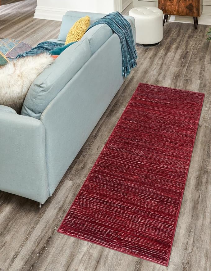Unique Loom Finsbury Collection Area Rug - Kate (2' x 9' 10" Runner, Red)