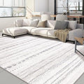 Nakagishi 10x13 Area Rugs Living Room: Washable Boho Large Neutral Soft Farmhouse Rug Stain Resistant Modern Moroccan Non-Slip Indoor Floor Carpet for Bedroom Nursery Kids Playroom Office- Gray