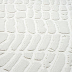 Abani Cream Area Rug for Living Room, Bedroom - Pebble Pattern - 8 x 10 - Durable & Easy to Clean