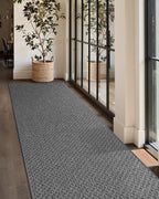 Color&Geometry Large Door Mat 3'x10' Runner Rug with Rubber Backing(Rolled-up NO Creases), Non Slip Washable Hallway Runner Rug, Carpet Runners for Hallway Living Room Bedroom, Grey