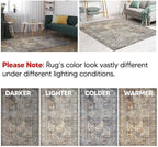 Keen Home Design 3x5 Rug - Machine Washable Entry Rug with Non-Slip Backing, Ideal for Enteryway, Kitchen, Bathroom, Laundry Room - Vintage, Easy Clean, Durable, Low Pile Rug - (3' x 5')
