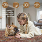 8x10 Area Rug Machine Washable Boho Rug for Living Room,Ultra-Thin Low Pile Carpet,Lightweight Indoor Printed Rug,Non Slip Floral Area Rug for Bedroom, Dining Room, Home Office,Burgundy Red