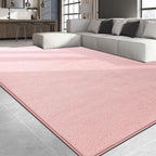 Large Area Rugs for Living Room Bedroom, 6x9 Feet Pink Rug, Minimalist Modern Shag Rug, Soft Thick Comfy Memory Foam Indoor Carpet, Non-Slip Washable Rug for Boys Girls Dorm Nursery Room Home Decor