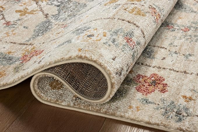 Loloi Rifle Paper Co. Laurel Collection LAU-05 Ivory 2'-8" x 4' Accent Rug