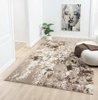Keen Home Design Area Rugs - 6x9 Non-Shedding, Abstract Rugs for Kitchen, Living Room, Bedroom, Dining Room, Entryway - Size: 5'11" x 9'2", Multi