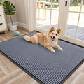 OLANLY Front Door Mat Indoor Outdoor Entrance, Waterproof Heavy Duty Doormat, Fade Resistant, Low Profile, Easy Clean Patio Porch Welcome Floor Mats for Entry, 47x32, Ash Grey