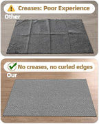 Color&Geometry Small Ultra Thin Indoor Door Mat Non Slip Rubber Backed Dirt Trapper 17"x30"(Rolled-up NO Creases), Rugs for Entryway, Front Door Mat Indoor Washable Low-Profile Entry Mat, Light Grey
