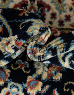Unique Loom Sialk Hill Collection Area Rug - Washington (4' 1" x 6' 1" Rectangle Navy Blue/Cream)