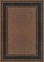 Beverly Rug Large Outdoor Rug 9x12 Modern Bordered Area Rugs for Indoor and Outdoor Patio Deck Porch Garden Waterproof Weather Sun Resistant Washable Outside Carpet (9 x 12 Gold)