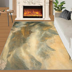 Misty Peaks Rugs for Bedroom - 3x4 Area Rug - Classic Fairy Palace Rugs for Living Room, Fairy Forest Rug, Washable Home Decor Carpet