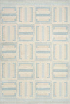 Nourison Home Nordic Ivory Blue 4' x 6' Area Rug - Easy Clean, Non Shedding, Bed Room, Living Room, Dining Room, Kitchen (4' x 6')