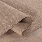 Beverly Rug Easy Jute Entry Rug 2x3 Solid Washable Durable Outdoor Indoor Area Rugs for Living Dining Room Patio Office Stain Resistant Non Shedding Casual Indoor Outside Carpet 2 x 3 Natural