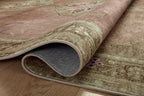 Loloi Magnolia Home by Joanna Gaines Sinclair Collection SIN-06 Clay/Tobacco 8'-6" x 11'-6", .25" Pile Height, Machine Washable, Area Rug