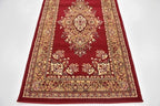 Unique Loom Reza Collection Traditional Persian Style Area Rug, 2 ft 7 in x 10 ft, Burgundy/Ivory