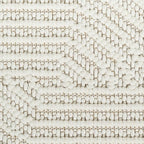 Nourison Home Textured Home Ivory 5'3" x 7' Area Rug - Easy Clean, Non Shedding, Bed Room, Living Room, Dining Room, Kitchen (5' x 7')