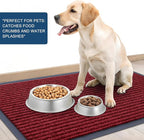 OLANLY Front Door Mat Indoor Outdoor Entrance, Waterproof Heavy Duty Doormat, Fade Resistant, Low Profile, Easy Clean Patio Porch Welcome Floor Mats for Entry, 71x34, Wine Red