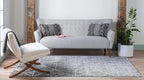 Rugs.com Lattice Trellis Collection Rug – 8' x 10' Gray Low-Pile Rug Perfect for Living Rooms, Large Dining Rooms, Open Floorplans