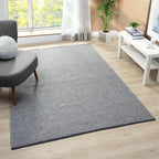 LUXE WEAVERS Modern Farmhouse Gray 6x9 Washable Area Rug, Anti-Slip Diamond Pattern Carpet