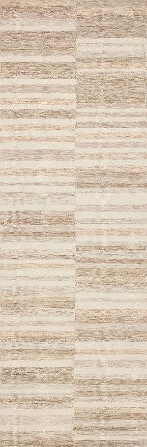 Loloi Chris Loves Julia Chris Collection CHR-03 Ivory/Clay 2'-6'' x 7'-6'', .50" Pile Height, Runner Rug