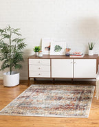 Unique Loom Isabella Collection Area Rug - Adjani (4' 1" Square, Ivory/ Beige)