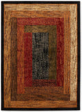 Home Dynamix Royalty Vega Contemporary Geometric Area Rug, Black/Brown, 31.5"x47"