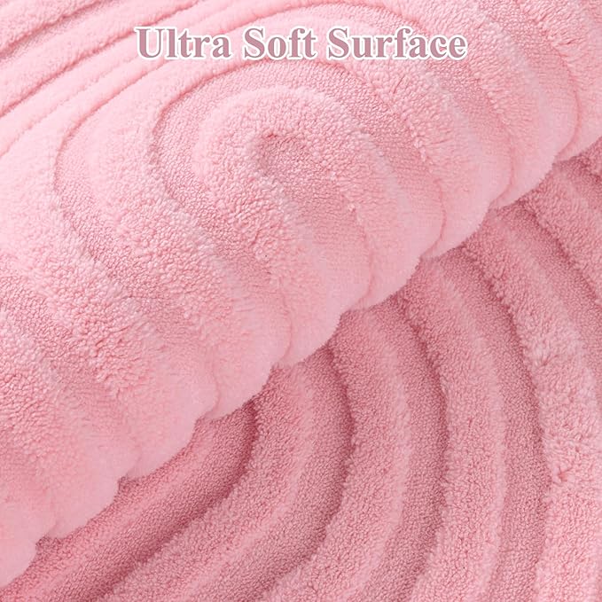 Pauwer 4x6 Washable Area Rugs for Living Room Modern Pink Solid Color Soft Fluffy Rugs for Bedroom Non Slip Boho Accent Indoor Mat Floor Carpet Cover for Kids Room Dining Room Kitchen Office, Pink