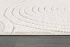 Beverly Rug Micro Loop Area Rug Light Gray 8x10 Geometric Modern Luxury Circular Durable Soft Indoor Rugs for Living Dining Room Office Stain Resistant Non Shedding Casual Indoor Carpet 8 x 10