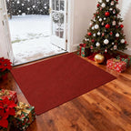jxgzyy Red Commercial Outdoor Mat 2'11" x 4'11", Non Slip Front Door Mat Outside Entrance, Heavy Duty Waterproof Floor Mat for Porch, Home, Patio, Garage, Entryway