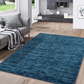 RUGSREAL 5x7 Living Room Area Rugs Modern Solid Color Area Rug Non-Slip Floor Carpet Indoor Washable Rug Contemporary Throw Carpet for Bedroom Kitchen Home Office, Indigo