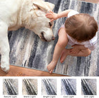 Modern Abstract Small Area Rug Indoor 3x5 Washable Rug Non-Slip Soft Entryway Rug Grey Black Multi Kitchen Mats Thin Print Faux Wool Floor Carpet Throw Rugs for Entrance Bedroom Home Decor