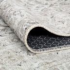 Bloom Rugs Washable Non-Slip 8' x 10' Rug - Beige/Off White Traditional Bordered Area Rug for Living Room, Bedroom, Dining Room, and Kitchen - Exact Size: 8' x 10'