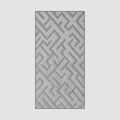 4ft Custom Fit Accent Runner Rug for Small Foyer - Deco Grey | Non-Slip | Washable & Edge Bound