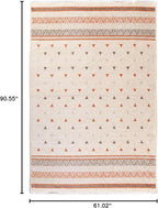 Alfa Rich 5x8 Beige Terracotta Washable Area Rugs for Living Room Kitchen Bedroom Decor Rug