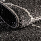 Unique Loom Trellis Frieze Collection Area Rug - Geometric (10' x 13', Dark Gray/ Ivory)