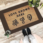 EARTHALL Small Area Rug 2x3 Ft Washable Rugs for Entryway Non Slip Braided Throw Rugs Door Mat Indoor Outdoor Entrance Cotton Woven Carpet for Kitchen Foyer Front Door, Brown/Coffee