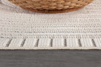 CAMILSON Modern Rug 10x14 Luxury Swirl Curved Large Micro Loop Area Rugs Soft High-Low Pile Stain Resistant Easy to Clean Non-Shedding Durable Living Room Kitchen Indoor Carpet (White)