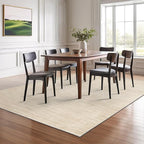 Valenrug Washable Rugs 5x7 - Non Slip 5x7 Area Rugs for Living Room, Stain Resistant Area Rugs for Bedroom, Foldable Machine Washable Area Rug(5'x7', Beige)