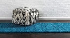 Unique Loom Solid Shag Collection Area Rug (2' 6" x 13' 1" Runner, Turquoise)
