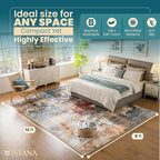 Istana 9x12 Area Rug - Multi/Red 9 x 12 Area Rugs for Living Room - Foldable 9x12 Rugs for Bedroom/Living Room Rug - Stain Resistant Washable Rugs - Eco-Friendly Area Rugs