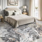 8x10 Area Rugs for Living Room, Modern Abstract Rug for Bedroom, Contemporary Machine Washable Rug, Large Stain Resistant Carpet for Dining Room Playroom Home Office, Pet & Kids Friendly