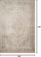 Loloi Loren Collection LQ-03 Sand/Taupe 8'-4" x 11'-6" Area Rug