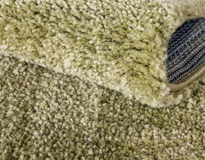 Unique Loom Solo Collection Area Rug - Calabasas (5' 3" x 7' 7" Rectangle, Light Green)