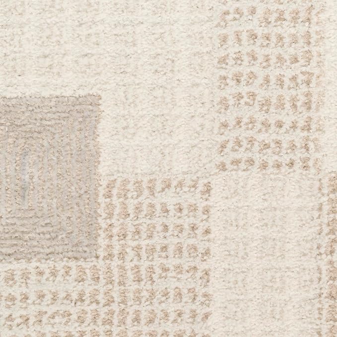 Nourison Home Nordic Ivory Beige 2' x 6' Area Rug - Easy Clean, Non Shedding, Bed Room, Living Room, Dining Room, Kitchen (6' Runner)
